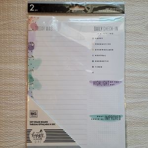 The happy planner dry erase-Wellnes-Daily check in